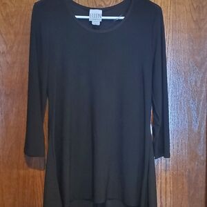 Eileen Fisher Classic Black Long Sleeve Dress